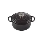 Le Creuset Чугунная кастрюля круглая Ø26см / 5,3л мат черный Фото num