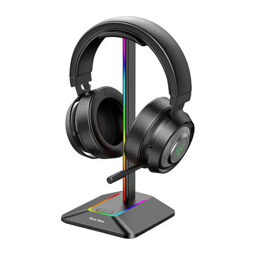 Headphone holder with USB New Bee NB-Z8 RGB Photo