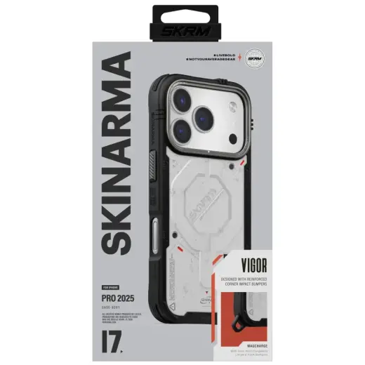Etui Skinarma Vigor MagSafe do iPhone 17  Pro jasnoszary Foto 2
