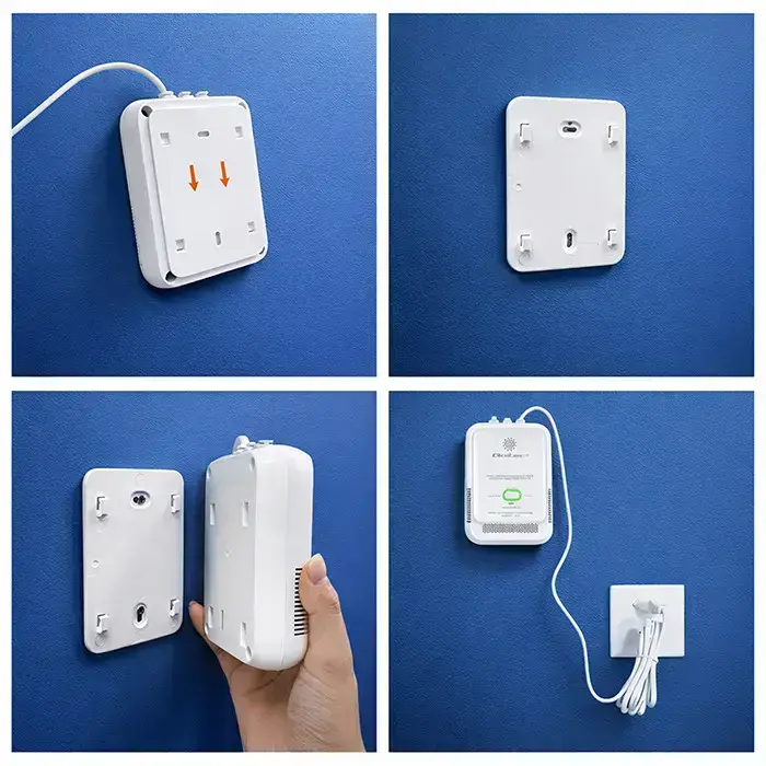 Qoltec Certified Propane-Butane Gas Leak Sensor | LPG detector | 85dB alarm | LED Foto 12