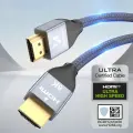 Кабель Wozinsky HDMI 2.1 8K 60 Гц 48 Гбит|с | 4K 120 Гц | 2K 144 Гц 3 м серебристый (WHDMI-30) Фото num