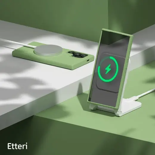 Etteri Silikona telefona maciņš Samsung Galaxy S25 Ultra gaiši zaļš Foto 7