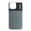OBAL:ME Flossy Stripes Cover for Apple iPhone 16 Pro Max Black|Sky Blue Photo