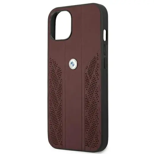 Etui BMW BMHCP13SRSPPR iPhone 13 mini 5,4" czerwony|red hardcase Leather Curve Perforate Foto 5