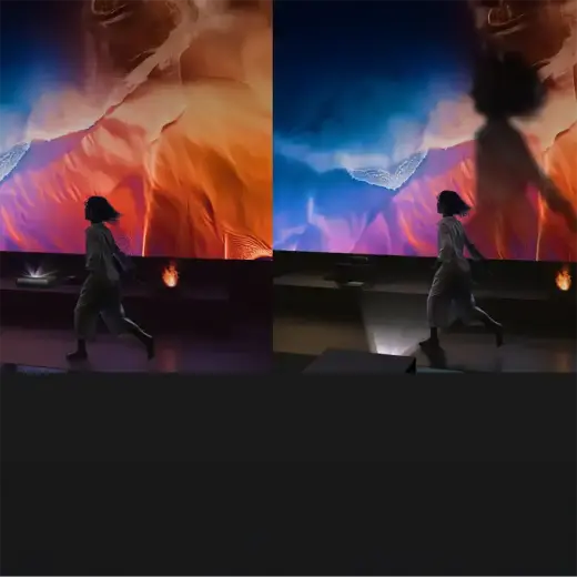 Yaber K300s Multimedia Laser RGB FullHD 1080p Projector with JBL Speakers - Black Foto 23