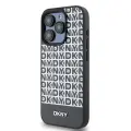 DKNY PU Leather Repeat Pattern Bottom Stripe MagSafe Case for iPhone 14 Pro Max Black — Foto 2