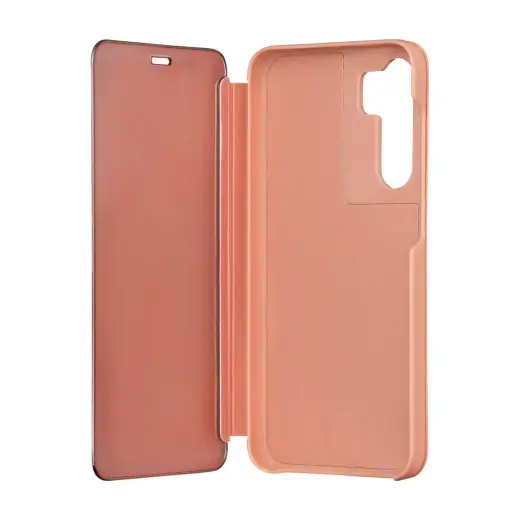 Fold Mirror View Case for Samsung Galaxy A14 4G / A14 5G pink