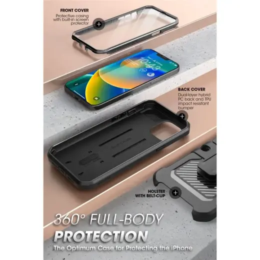 Supcase UNICORN BEETLE PRO IPHONE 13|14 BLACK Photo