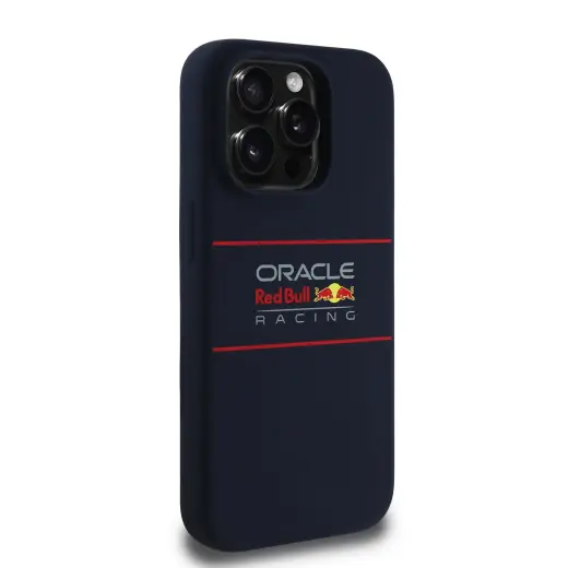 Red Bull Silicone Horizontal Logo phone case for iPhone 15 Pro with MagSafe support navy Photo