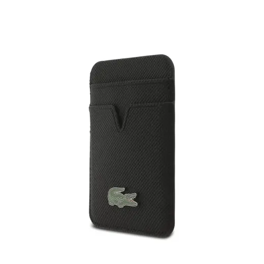 Lacoste Iconic Petit Pique MagSafe Case + Wallet for iPhone 17 Pro Max Black Фото num