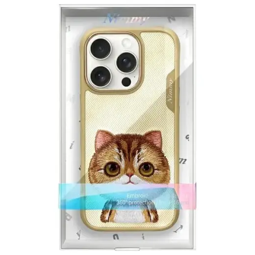 Nimmy Glasses Cool Cat phone case for iPhone 16 Pro brown Photo