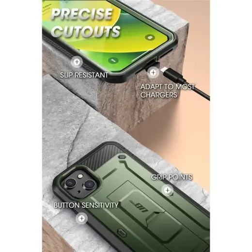 Supcase Unicorn Beetle Pro case for iPhone 14 Plus green Photo