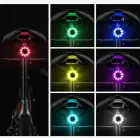 Wozinsky LED rear bicycle light with micro USB red light 5 modes black (WRBLB2) Photo