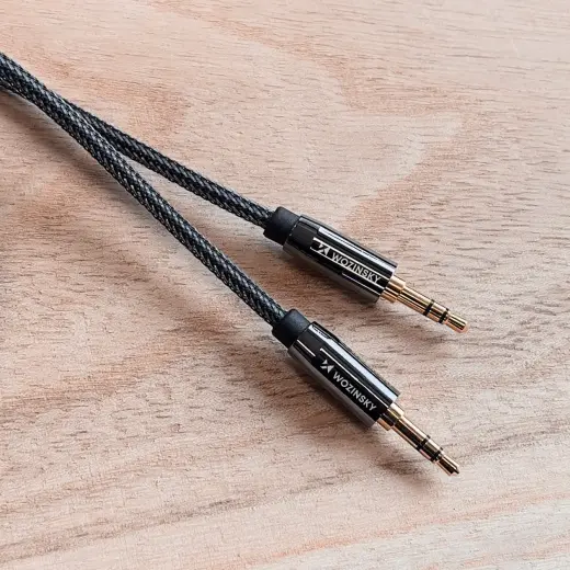 Wozinsky universal mini jack cable 2x AUX cable 1.5 m black Photo
