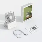 Desk fan with adjustable stand HX-122 white Foto 3