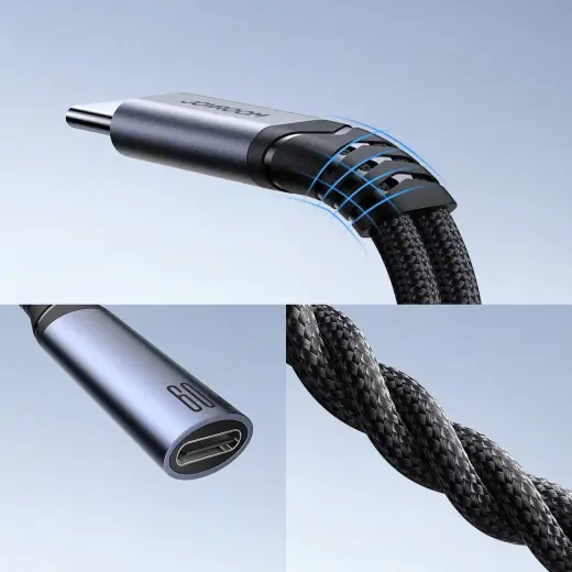 Joyroom SY-C02 2in1 DAC adapter USB-C to USB-C | 3.5 mm mini jack - black Foto 11