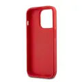 DKNY PU Leather Stack Logo Wrist Strap Case for iPhone 14 Pro Red — Foto 3