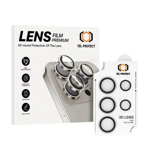 Tel Protect 3D Lens kameras aizsargstikls telefonam Samsung Galaxy S24 Ultra (S928) (5 gab.)