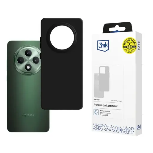 3mk Matt Case for Oppo Reno 12 F|FS - black