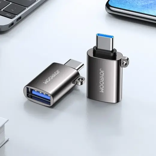 Joyroom USB 3.2 Gen 1 (Male) - USB Type C (Female) adapter black (S-H151 Black) Foto 8