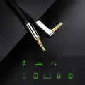 UGREEN миниджек 3,5 мм AUX плоский локтевой кабель 1 м (черный) Фото num