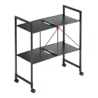 Folding shelf on wheels Quickboard / black — Photo 1