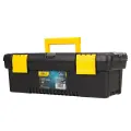 Plastic Tool Box Deli Tools EDL432412, 12'' (yellow) Photo