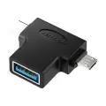 Adapter OTG USB 3.0 to USB-C and Micro USB Vention CDIB0 Photo