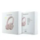 Guess Rectangle Metal Script Logo ENC Wireless Headphone Pink — Foto 5