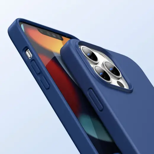 Ugreen Protective Silicone Case rubber flexible silicone case cover for iPhone 13 Pro blue Foto 2