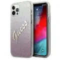 Guess GUHCP12MPCUGLSPI iPhone 12|12 Pro 6,1" różowy|pink hardcase Glitter Gradient Script — Foto 1