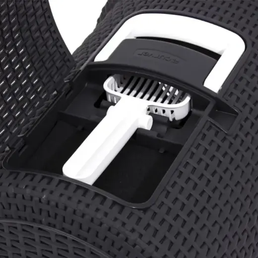 Коробка с крышкой для кошачьих туалетов 51x38,5x40cм серая Фото num