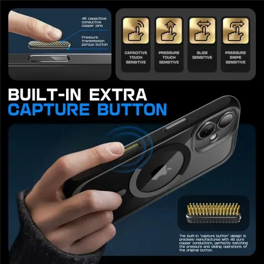 Supcase UB Mag Case with MagSafe for iPhone 16 - Black Photo