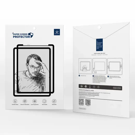 Dux Ducis Naad Paperlike Matte Screen Protector for iPad Air 11" (2024|2025) - with Black Frame Foto 10