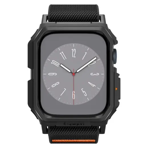 Spigen Lite Fit Pro case with strap for Apple Watch 4 | 5 | 6 | 7 | 8 | 9 | SE (44 | 45 mm) - matte black Фото num