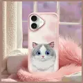 Nimmy Big Eyed Pet 2.0 Cat phone case for iPhone 16 pink Photo