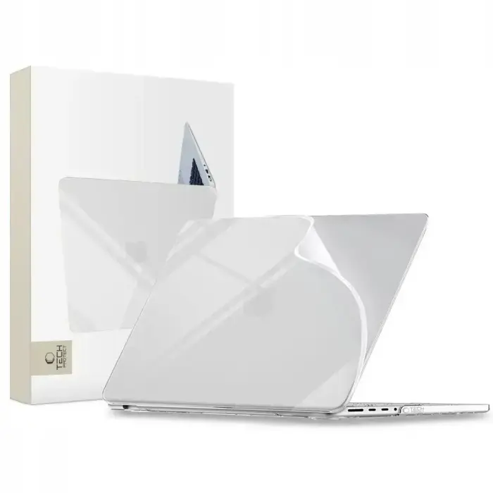 Tech-Protect Softshell hardshell case for MacBook Pro 16" M1-M5 / M5 Pro / M5 Pro Max (2021-2026) transparent