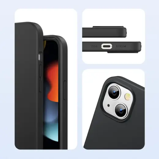 Ugreen Protective Silicone Case rubber flexible silicone case cover for iPhone 13 mini black Photo