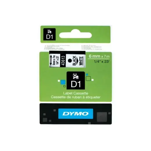 Dymo Schriftband 43613 White Black (S0720780) Foto 2