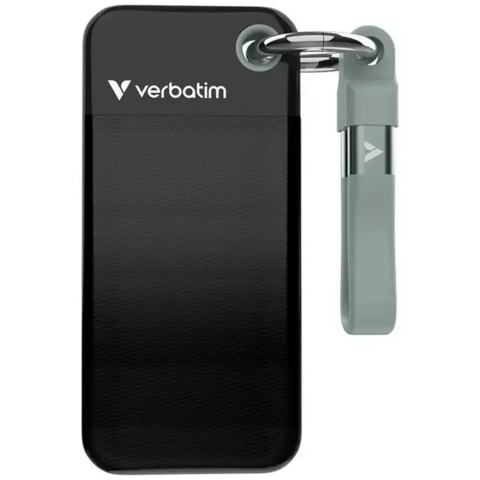 External Drive Verbatim Pocket SSD 128GB USB-C 3.2 Gen.2 Black and Gray 32432