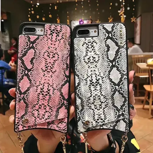 BAG - SNAKE Leather Case - IPHONE XS MAX White Foto 7