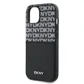 DKNY PU Leather Repeat Pattern Card Pocket Case for iPhone 15 Black — Foto 3