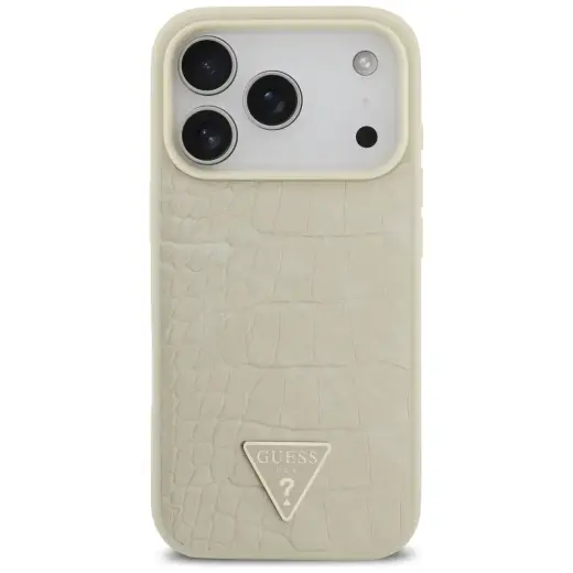Guess Croco Triangle Logo MagSafe case for iPhone 17 Pro gold Foto 3