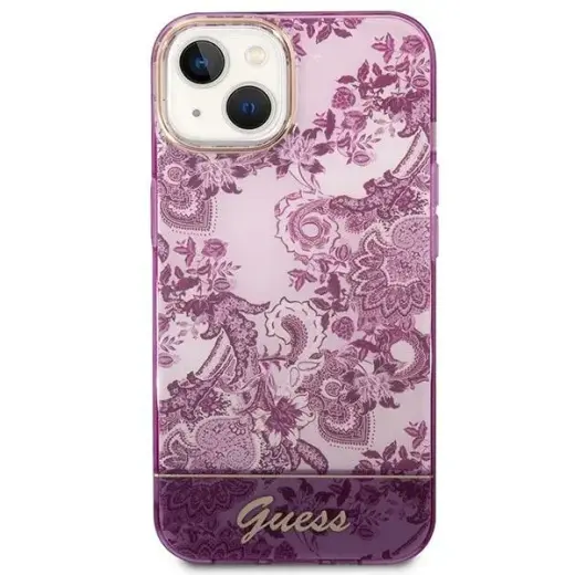 Guess GUHCP14MHGPLHF iPhone 14 Plus 6,7" fuksja|fuschia hardcase Porcelain Collection Фото num