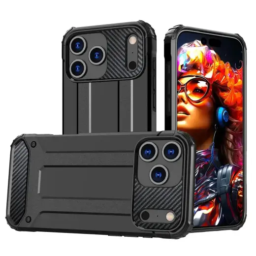 Hybrid Armor чехол для телефона iPhone 17 Pro чёрный
