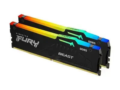 Kingston RAM FURY Beast RGB - 32 GB (2 x 16 GB Kit) - DDR5 5600 DIMM CL40 Foto 2