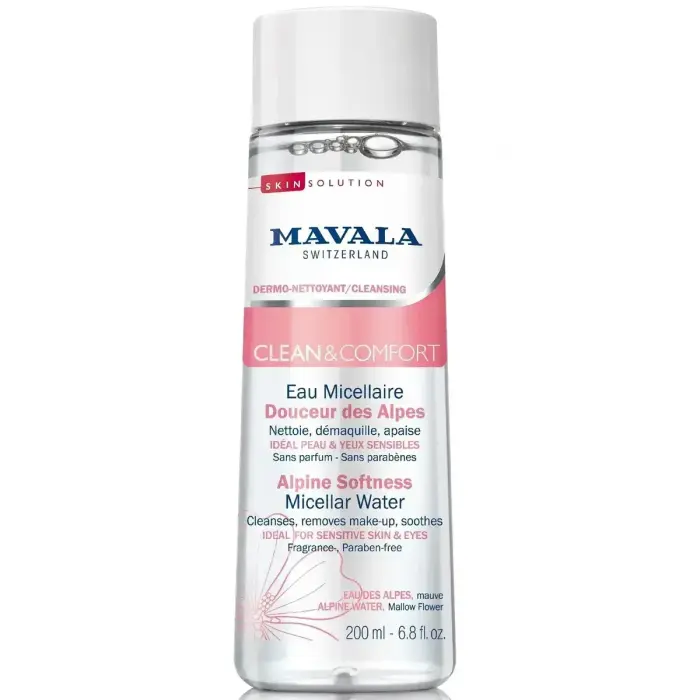 Mavala, Clean & Comfort, Fragrance-Free, Cleansing & Soothing, Micellar Water, Sensitive, 200 ml