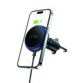 Tech-Protect MM15W-V4 car phone holder with MagSafe 15W inductive charger for air vent - black Фото num