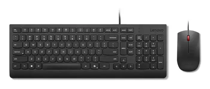 Lenovo Mouse and keyboard set Essential Wired Combo / 4X31R64414 Black