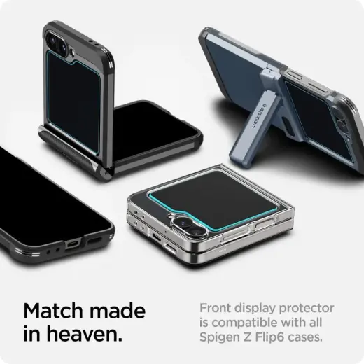 Spigen EZ Fit aizsargstikls telefonam Samsung Galaxy Z Flip 6 - 2 gab. Foto 13